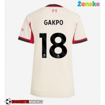 Ženske Nogometnih dresov Liverpool Cody Gakpo #18 Gostujoči 2025-26 Kratki rokavi